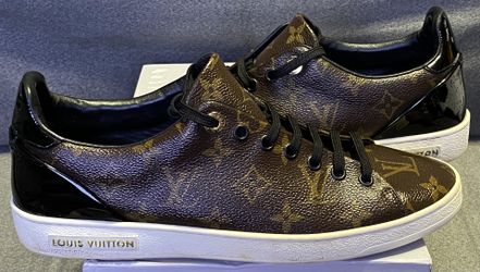 Louis Vuitton LV Brown Monogram Canvas Leather Frontrow Sneakers Women Sz 10