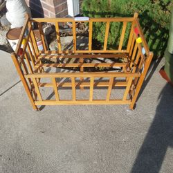 Vintage Wood Baby Doll Crib