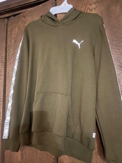 New no tag boys puma olive green hoodie boys youth size large