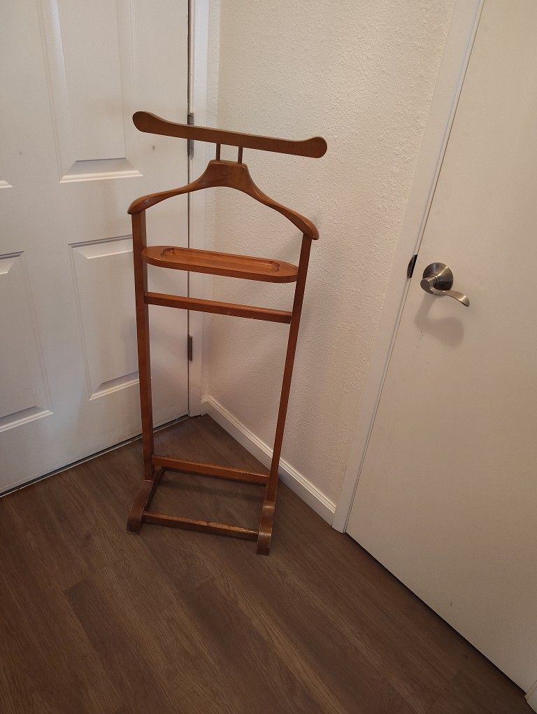 Wooden Hanger W Tray