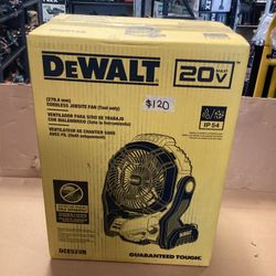 Dewalt 20V Jobsite Fan ( Tool-Only) $120