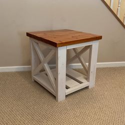 Rustic End Table