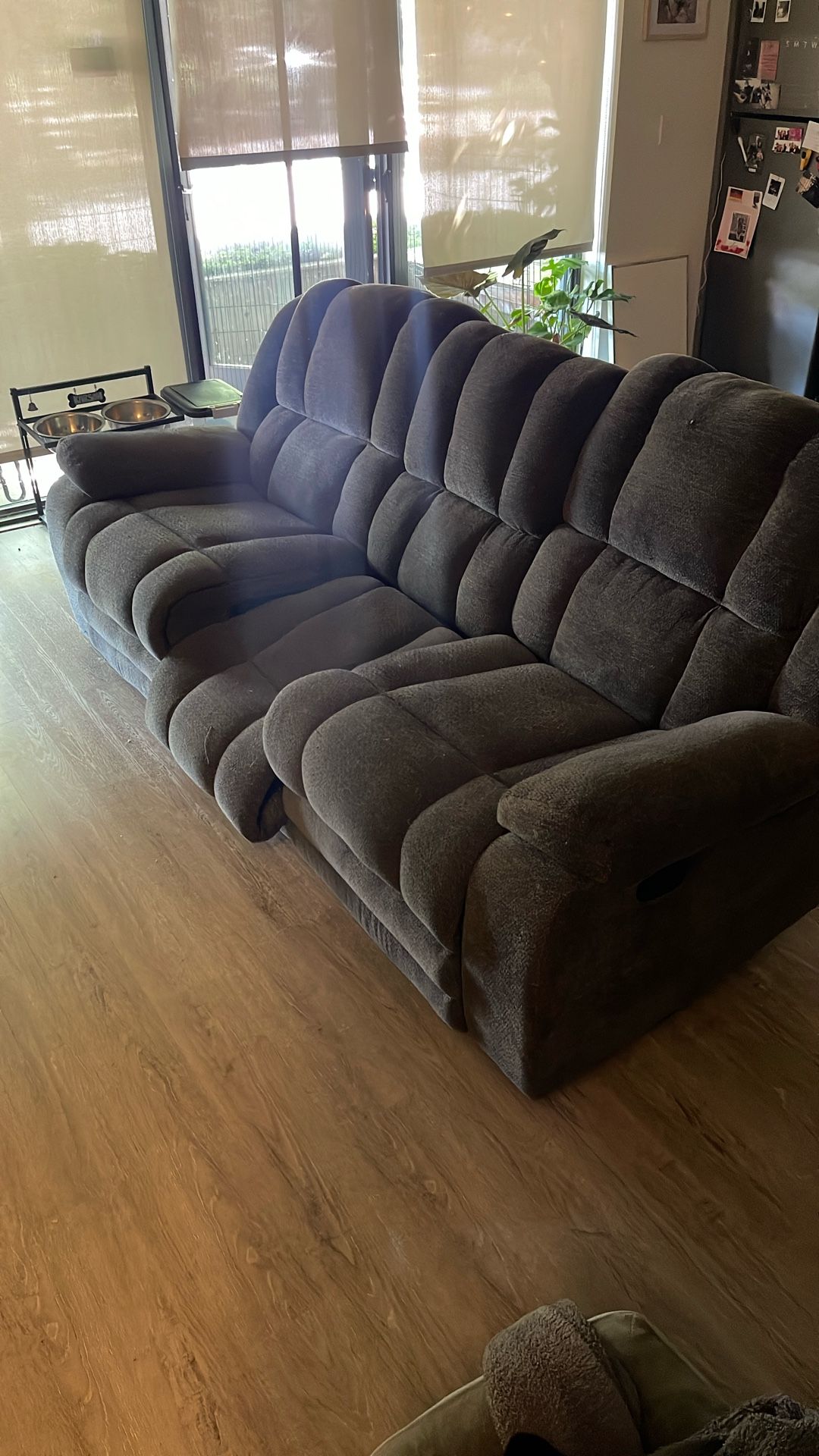 Grey Recliner Couch