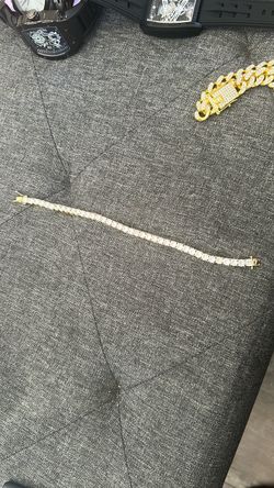 Tennis bracelet gold plated