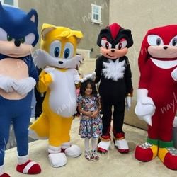 Sonic Knuckles Costume Mascot Halloween For Sale Or R.E.n..t
