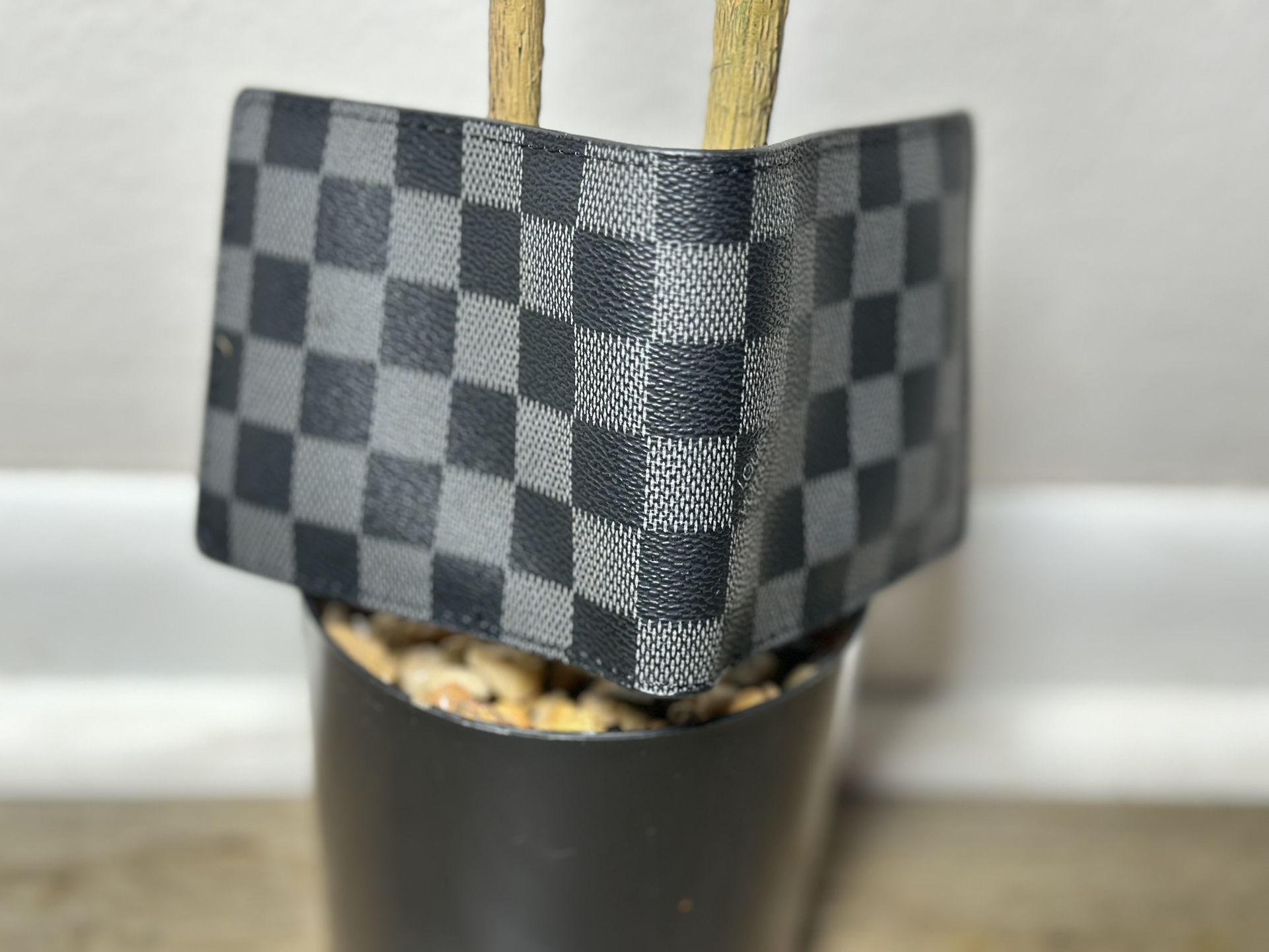 LOUIS VUITTON N62663 Damier Graphite Portefeuille Multiple Bifold Wallet Black