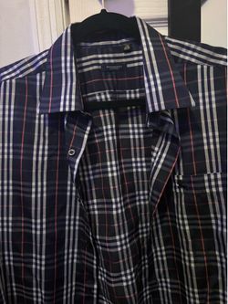 Burberry London Plaid Button Up Shirt Size 17.5 (L) Used Great Condition