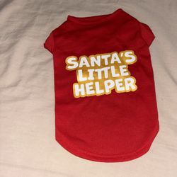 Pet Clothing Small Red Christmas Shirt 