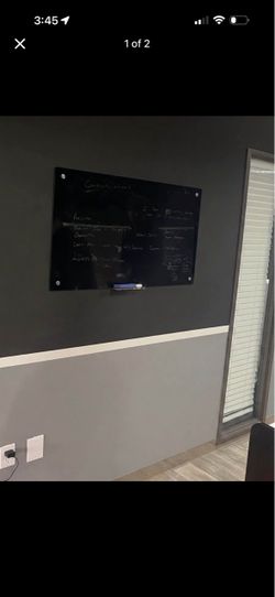 Black Glass Dry Erase Boards