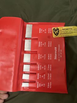 Starrett No. S 154 L Parallels Set Of Six