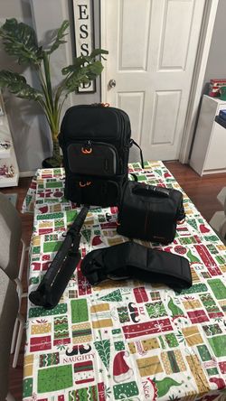 Camera bags with Sunpak Pro 724M - all for $80 obo