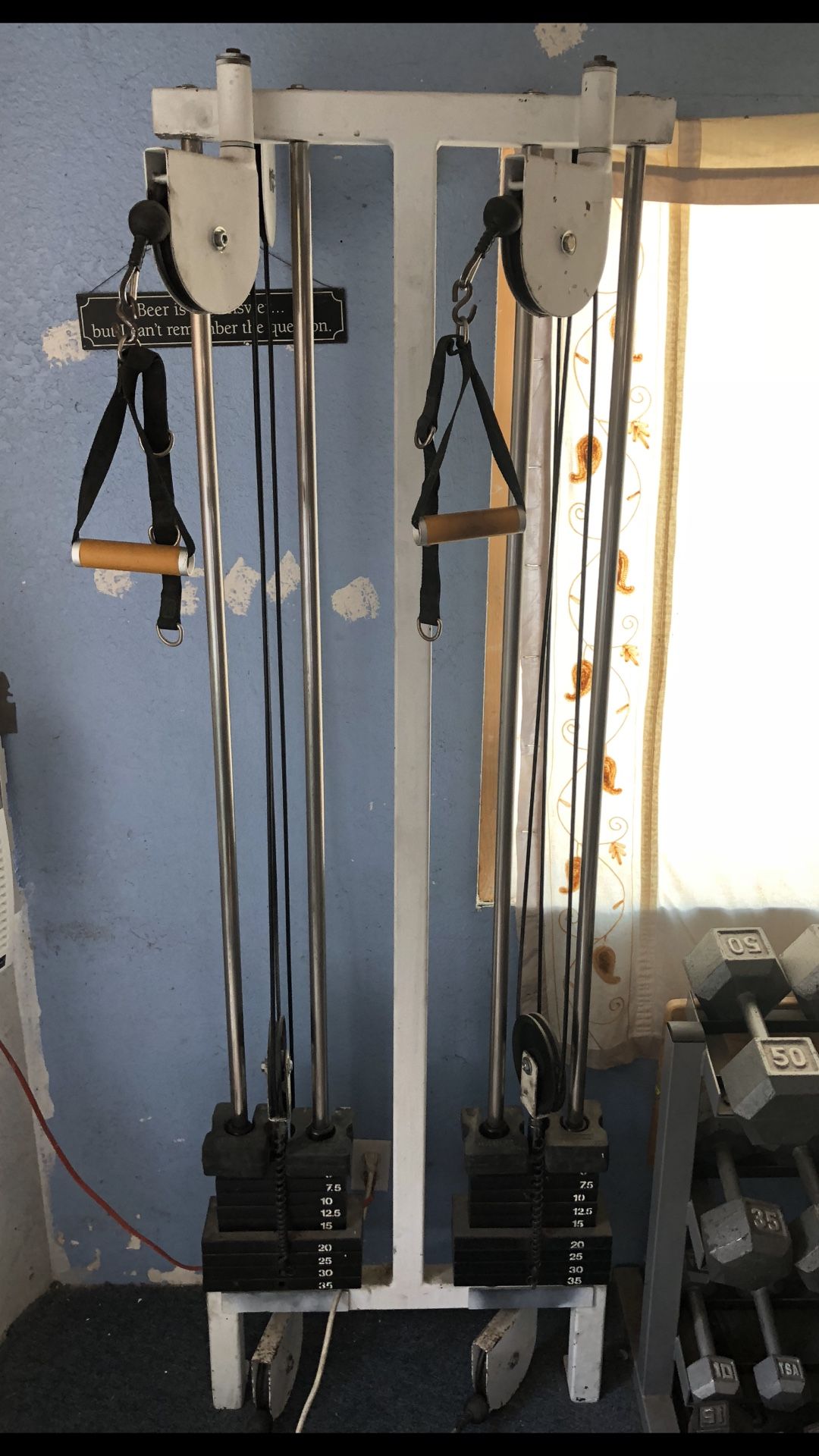 CABLE PULLY HOME WORKOUT GYM EQUIPMENT MACHINE