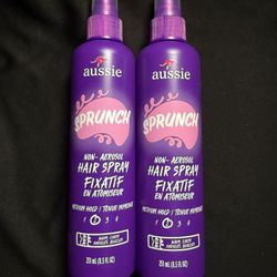 Aussie Sprunch Non-Aerosol Hair Spray for Curly Hair and Wavy Hair, 8.5 fl oz