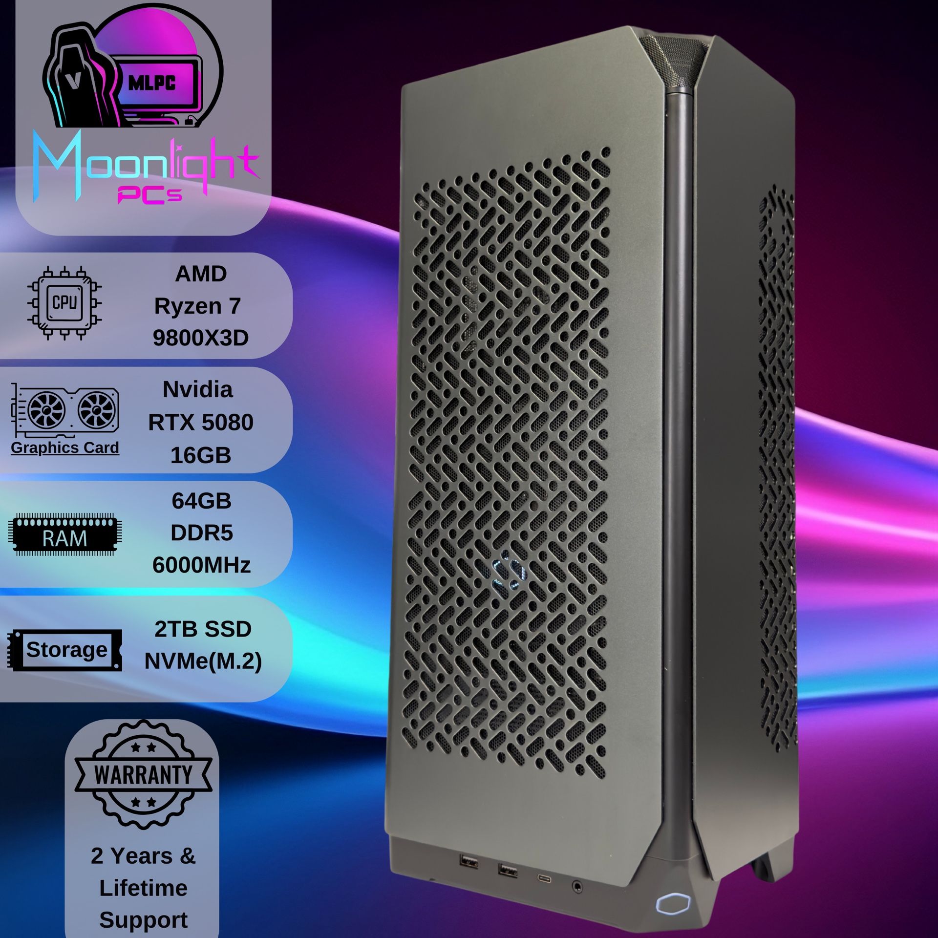 Ryzen 7 9800X3D / RTX 5080 - Gaming & Streaming PC “ITX Nova”