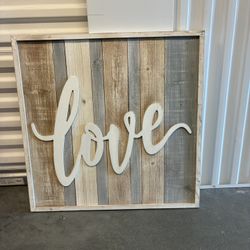 Rustic “LOVE” Wood Wall Decor