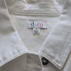 Woman Plus Size White Jacket