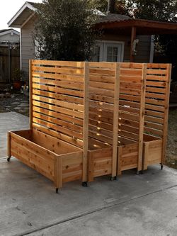 Privacy Wood Planter