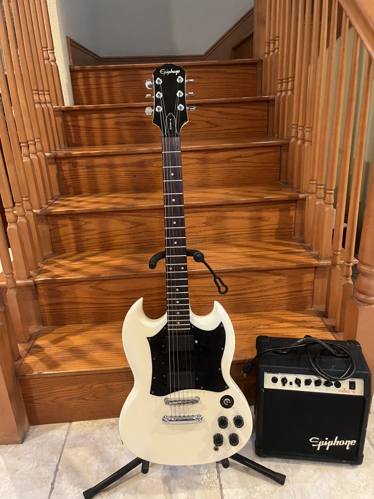 Epiphone SG Standard Guitar W/ Epiphone Studio 10S Guitar Amp