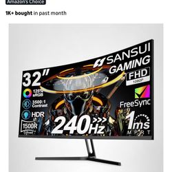 32” Gaming Monitor 240hz 