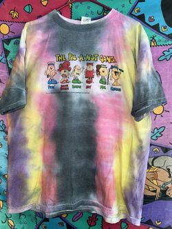 pic a nut comedic shirt size XL tie dyed 