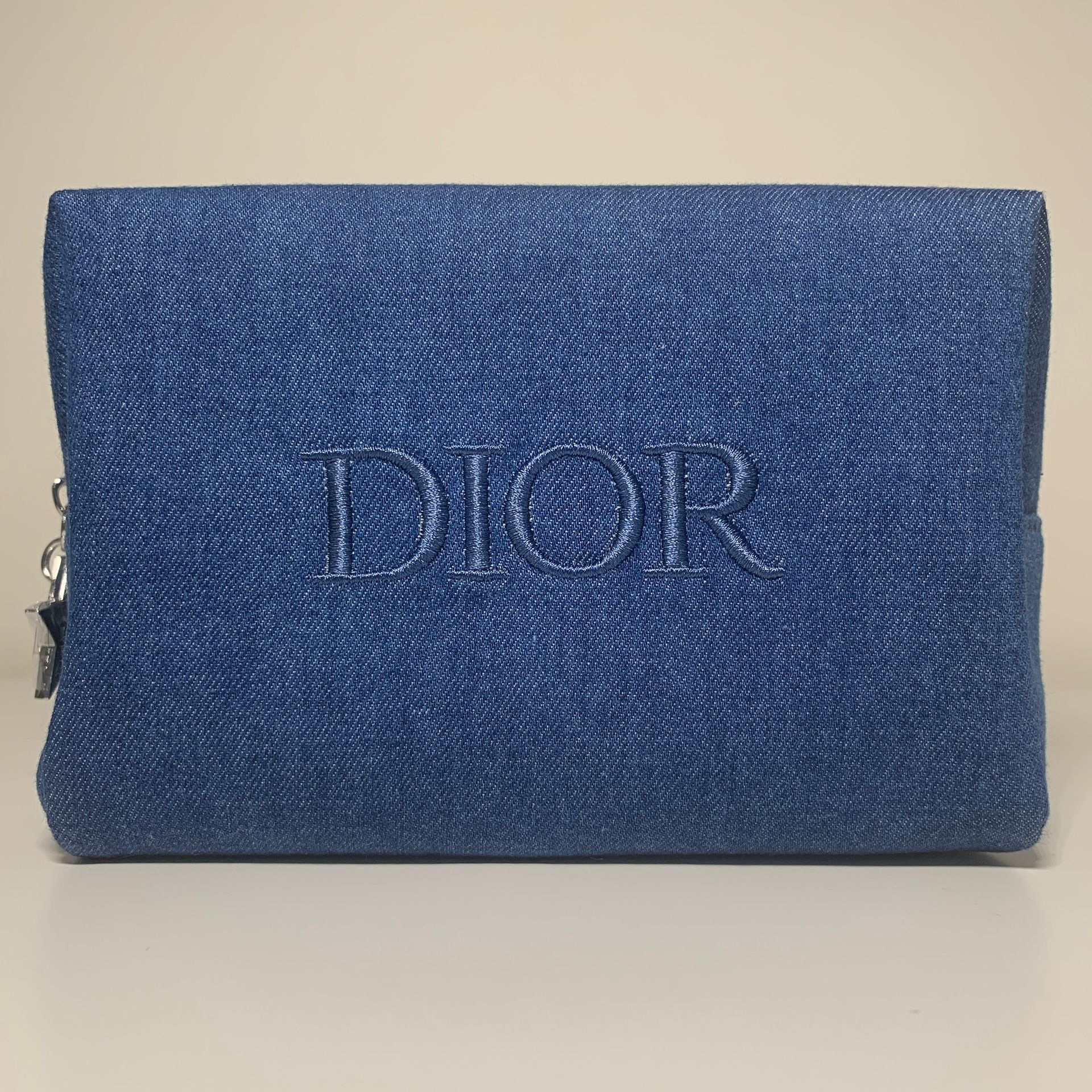 DIOR beauty denim cosmetic pouch bag Limited Edition 2024 New In Box
