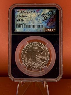 2018 Canada Silver $2 Polar Bear