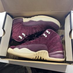 Purple Jordan 12s 