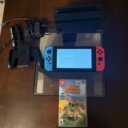Nintendo Swith with Animal Crossing New Horizons 
