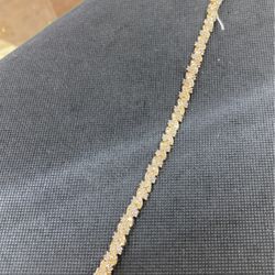 10K Diamond Yellow Gold Womens Bracelet