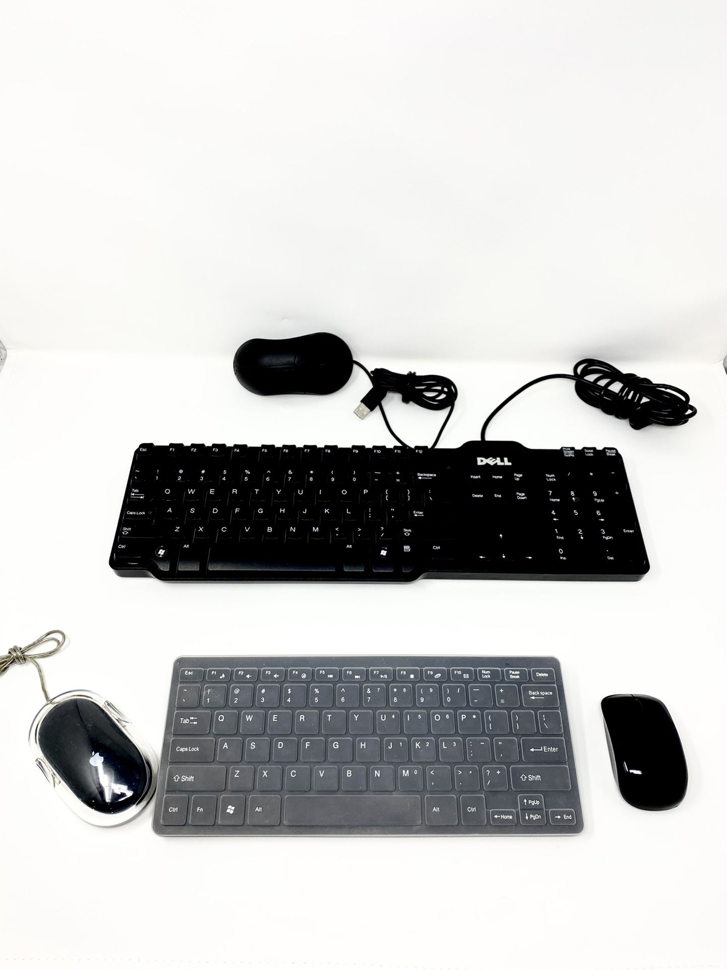 Wireless Keyboard and Mouse Combo, WisFox 2.4G Full-Size Slim Thin Wireless Keyboard