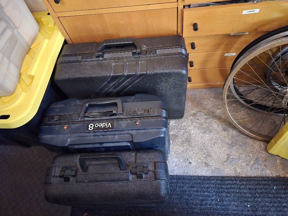 3 Old Camcorders. 2-JVC 1-SONY