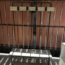 Solid Metal & Wood Hall Tree From Downeast