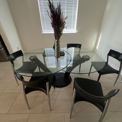 Rotating Glass Table