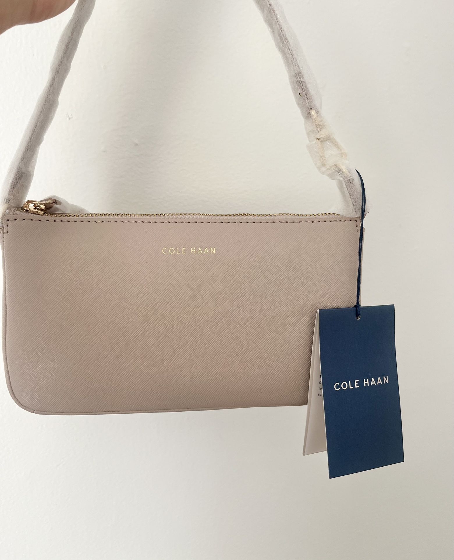 Cole Haan Go Anywhere Wristlet Warm Beige New