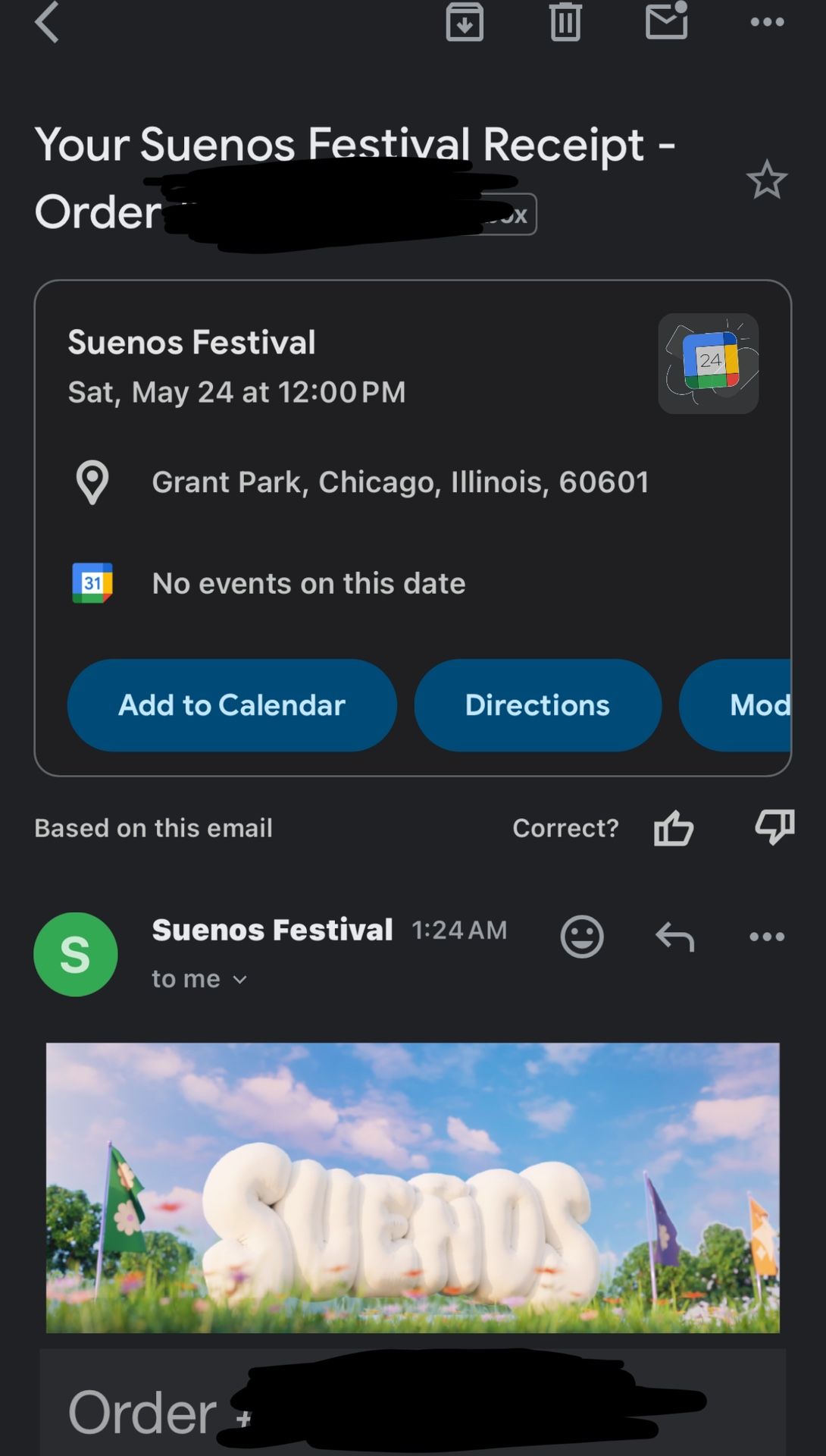 Sueños GA 2 day ticket