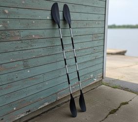 $25 each! Two 87” Lightweight Aluminum Double Sided Oar Kayak Canoe Paddles! Great condition!
