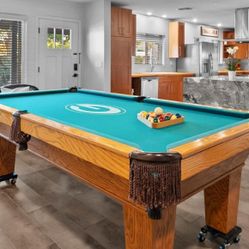 9ft Pool Table - Green Bay Packers 