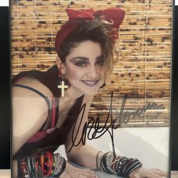 Madonna Signed 8.5x11 Photo with COA and Frame