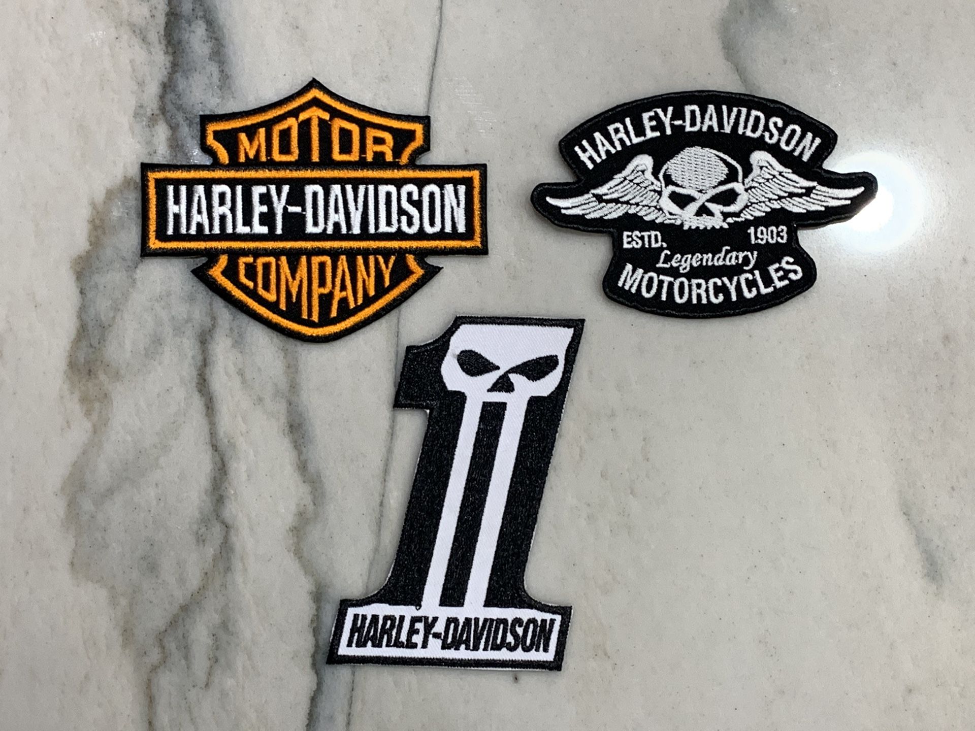 Harley Davidson patches $10 each