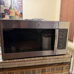 GE - 1.9 Cu. Ft. Over-the-Range Microwave with Sensor Cooking and Steam Cleaning - Stainless Steel