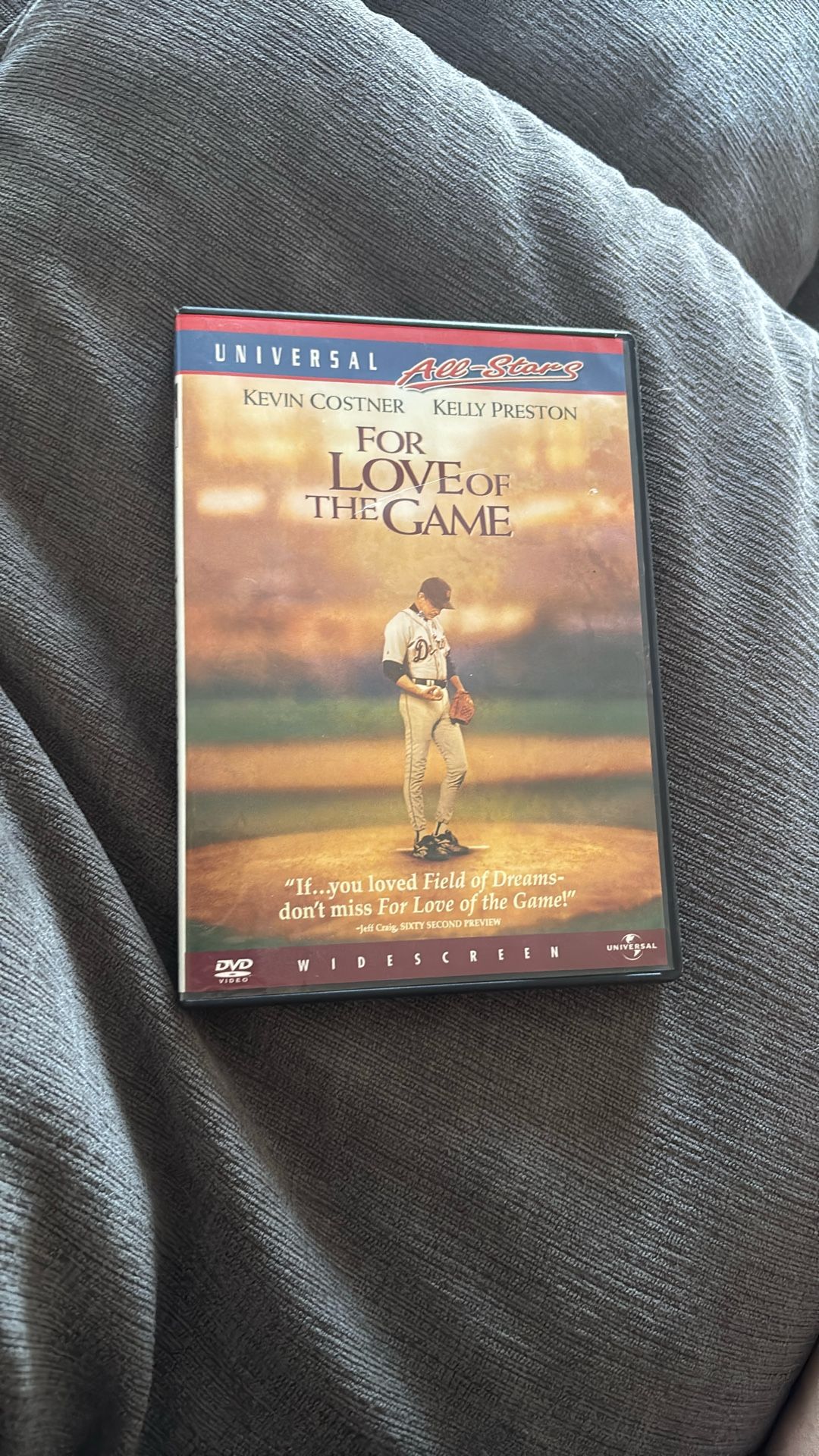For love of the game DVD