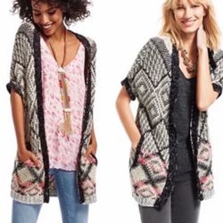Carol Anderson by Invitation Cabi Provence cardigan chunky knit size small