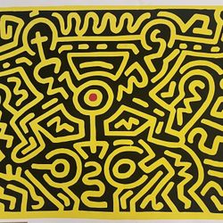 Keith Haring Growing 3 Large Silkscreen 