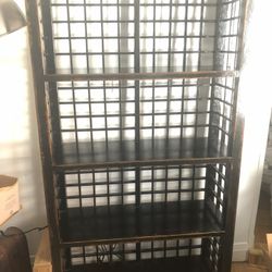 Shelving Unit- Solid Two Tone Cherry Wood