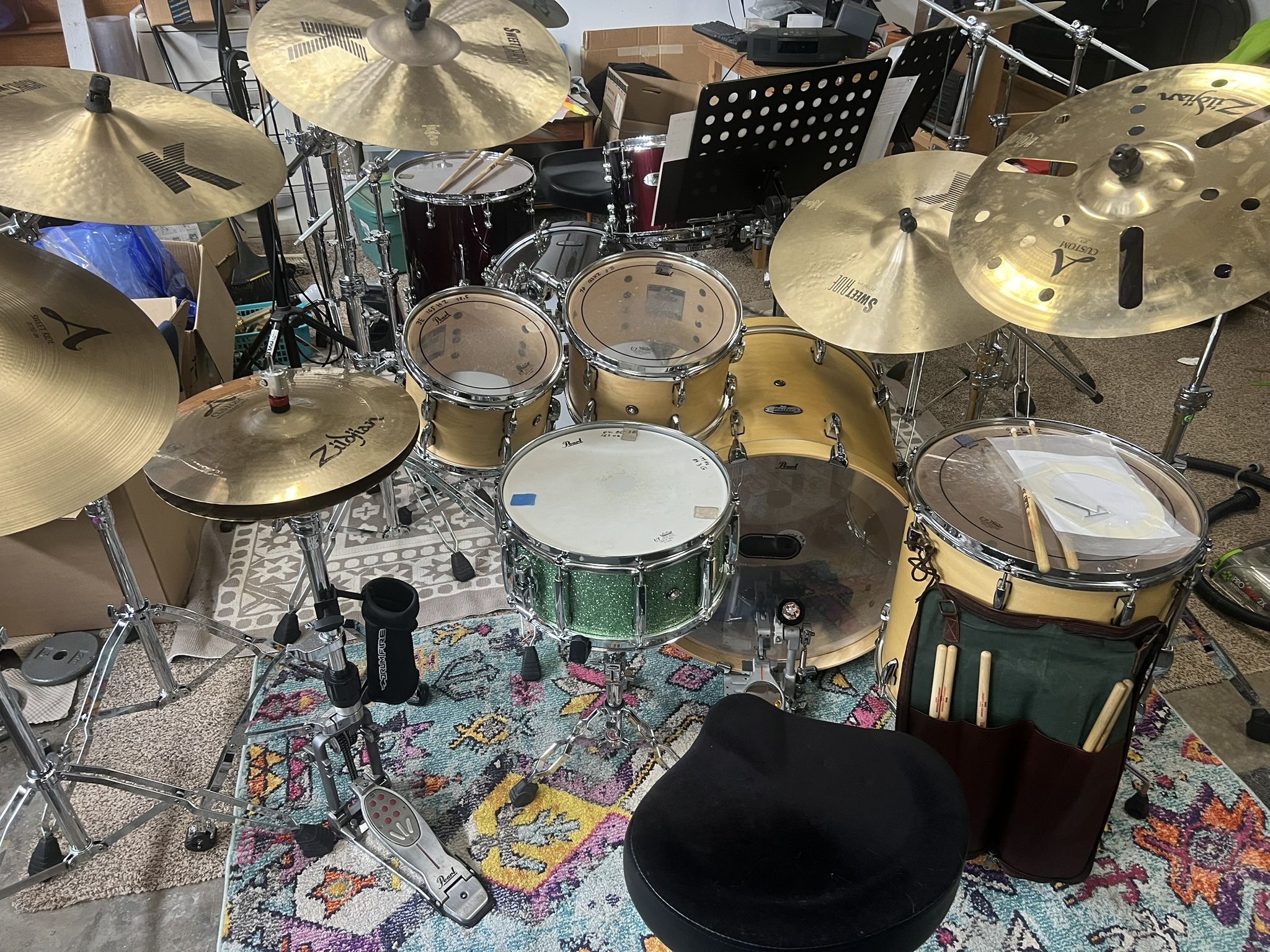 Pearl Masters Maple Complete Drum Set