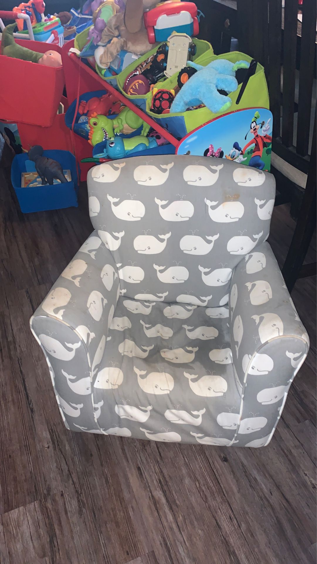Kids whale rocking chair