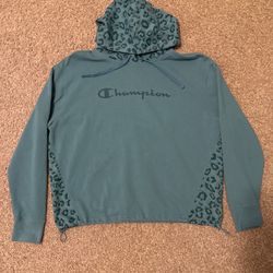 Champion hoodie with leopard print 
