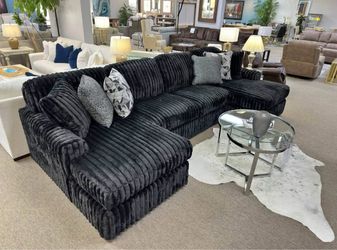 Ashley Extra Large Double Chaise Sectional Sofa !$39 Down! Hablo Español