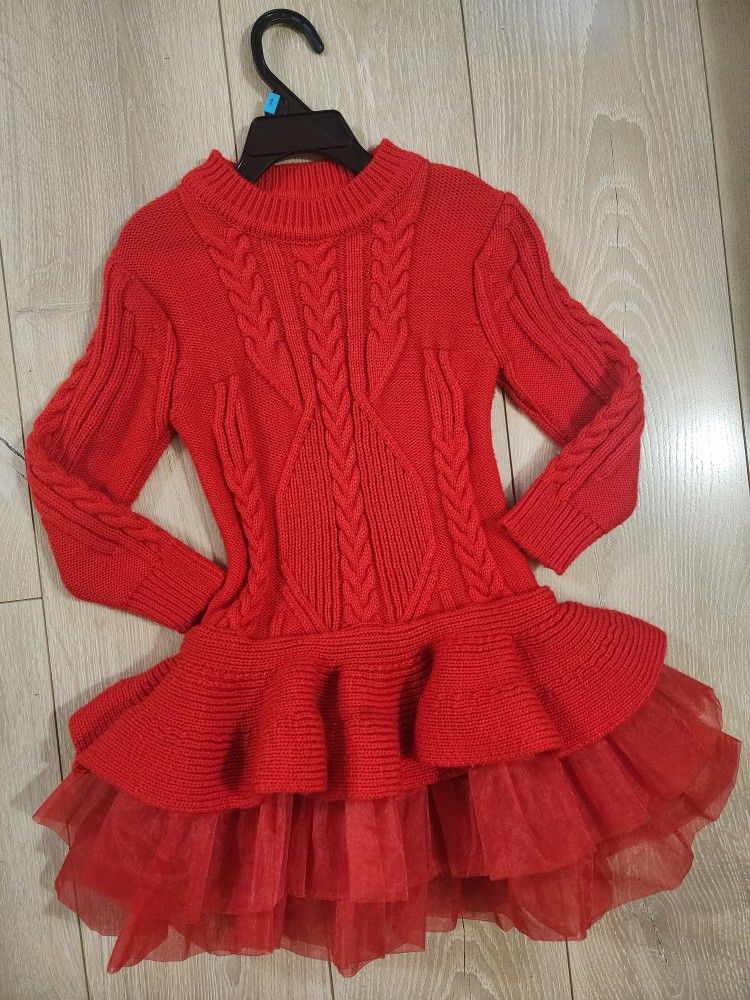 Beautiful Christmas Dress, 6-7Y, $18