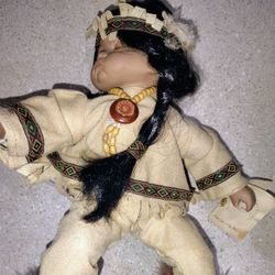 Native American Sleeping Doll